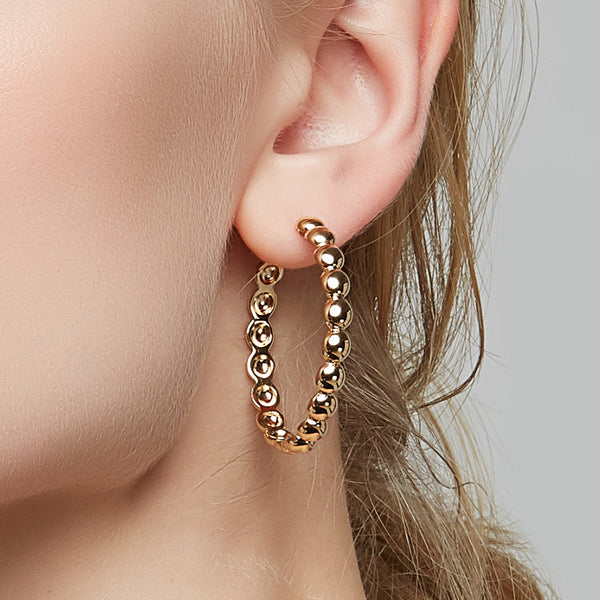 gold coin series earring