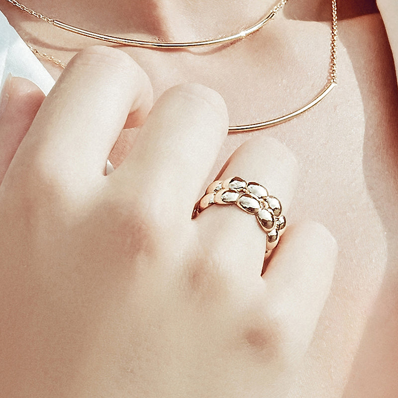 gold coin series ring